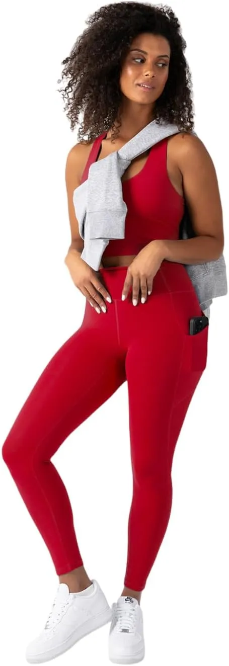 YITTY Active Women's Ultraluxe High-Waist Pocket Legging, Athleisure, 4-Way-Stretch