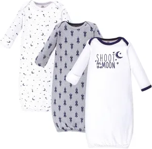 Yoga Sprout Cotton Gowns, 3 Pack