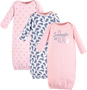 Yoga Sprout Cotton Gowns, 3 Pack