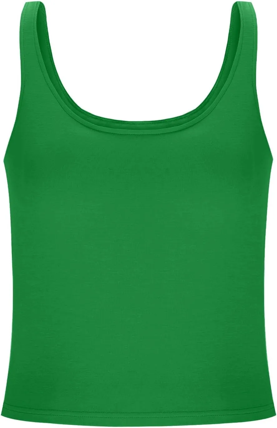 ZYXTIM Built in Bra Tank Tops for Women Sleeveless V Neck Workout Yoga Camis Shirts Cotton Stretch Quick Dry Basic Cami Tops